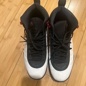Black and White High-Top Sneakers